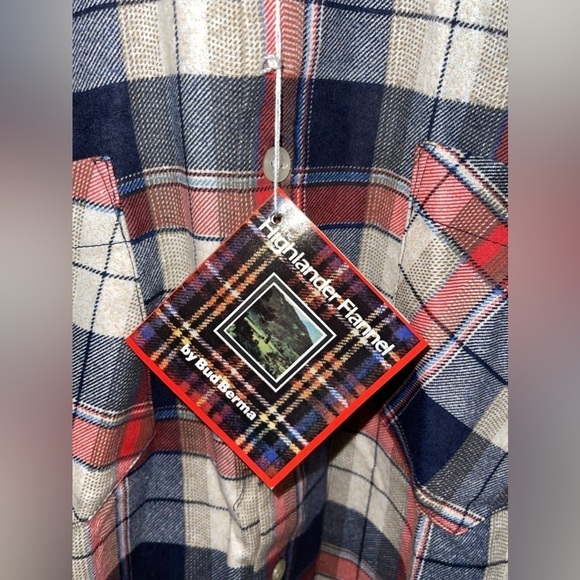 BUD BERMA the Highlander Flannel long sleeve NWT Size Small - Picture 4 of 6
